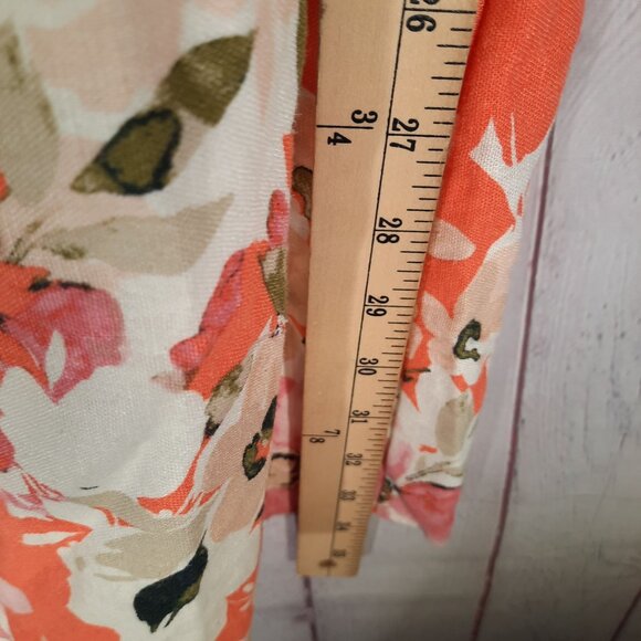 Vince Camuto Linen Off the Shoulder Floral Dress - Picture 7 of 10